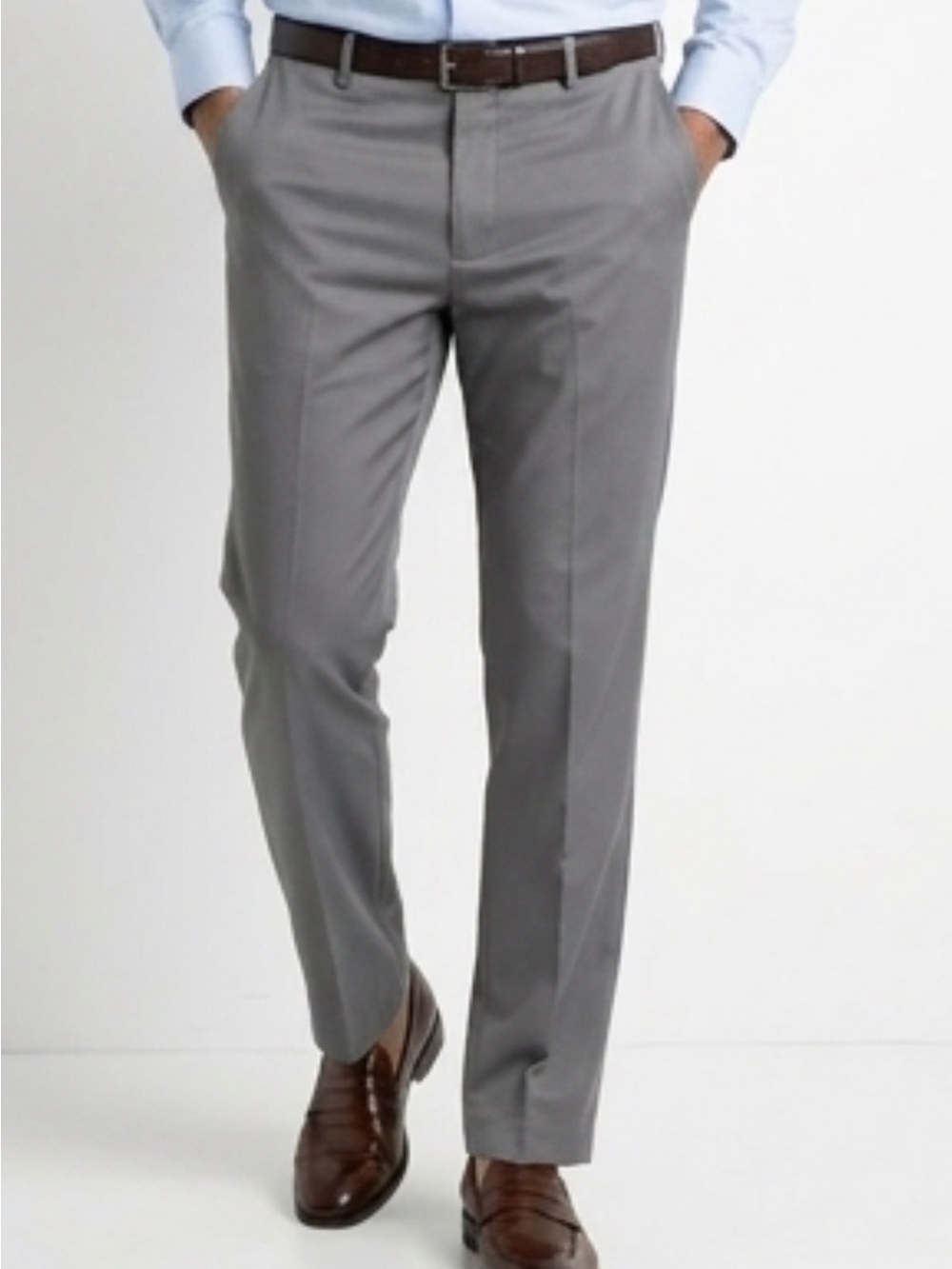 Vogue Men's Gray Dress Pants - Classic Tailored Look